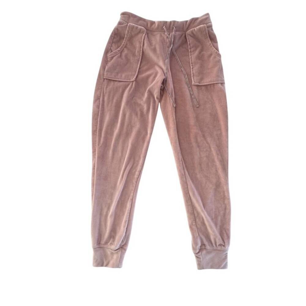 House of Harlow 1960 Nicole Richie Pink Velour Jogger Pants Womens Small Lounge